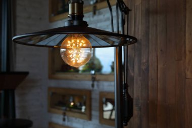 vintage ışık lambası iç dekorasyon