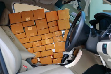 kağıt kutu sonrası paket ürün tam araba teslim hazırlama