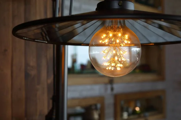 Vintage light bulb interior decoration — Stock Photo, Image
