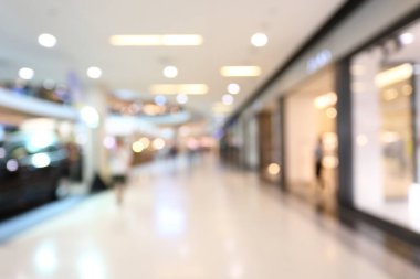 Alışveriş merkezindeki lüks yaşam tarzının soyut görüntü bulanık arka planı