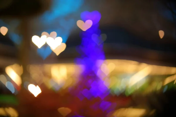 Immagine astratta sfocatura cuore luce di amore sfondo — Foto Stock