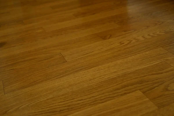 Brown wood laminate clean floor polished in home — 스톡 사진