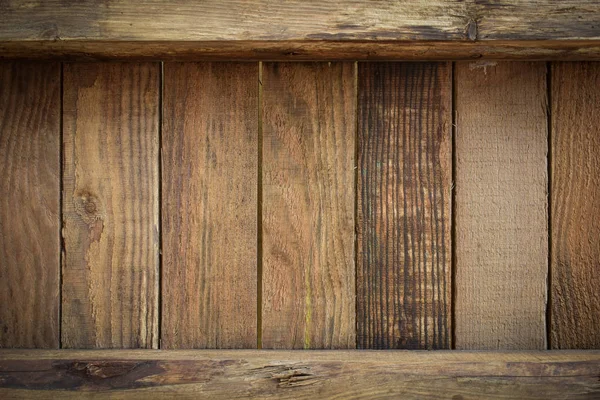 Brown wood barn texture background of timber case box from old wooden plank pallet weathered — Stock Photo, Image