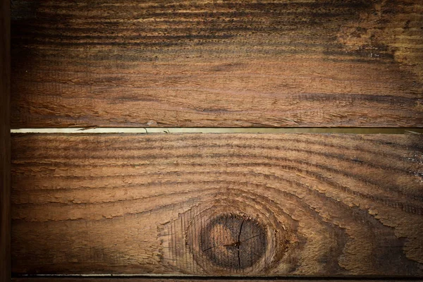 Коричневый коровник стены доски текстуры фона, вид сверху старого деревянного стола — стоковое фото