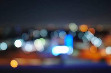 gece şehir görüntü bulanıklık bokeh