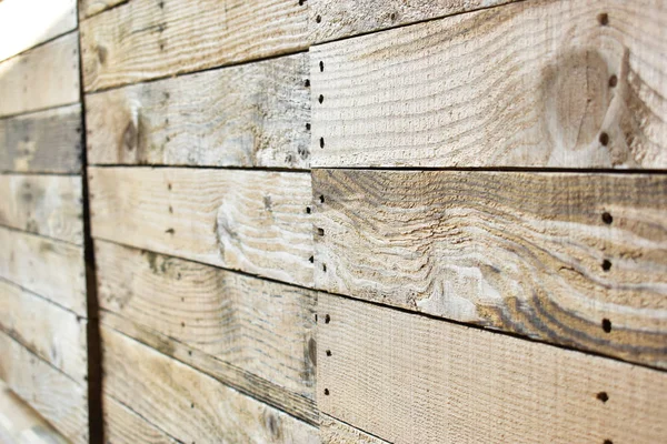 Old wooden plank pallet for recycling timber wood industry — Stock Photo, Image