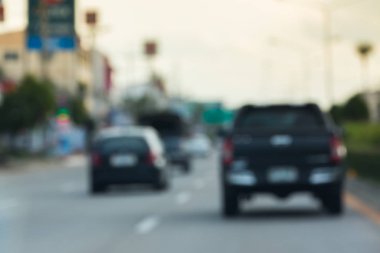 kentsel yolda sürüş görüntü bulanıklık araba