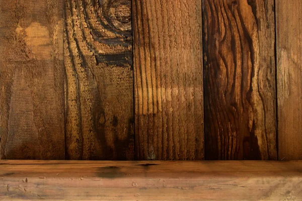 Brown wood barn texture background of timber case box from old wooden plank pallet weathered — 스톡 사진