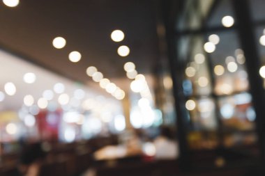 Kafede soyut bulanık bokeh ışık arkaplanı