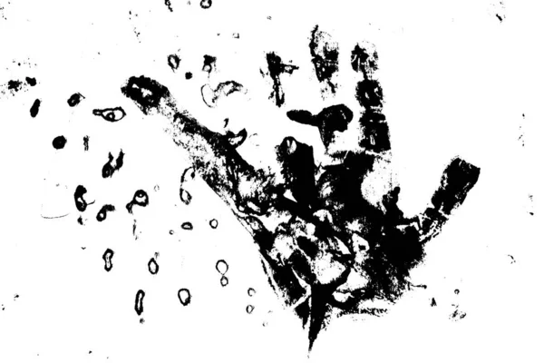 Абстрактный силуэт черного мазка акварели рисунок текстуры краски на белом фоне — стоковое фото