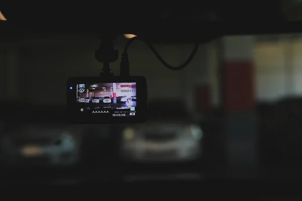 Video Camera Recorder Vehicle Car Park — Stock Photo, Image