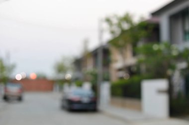 Köy evindeki ev, görüntü bulanık arkaplan