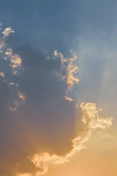 Золотые Лучи Света Заката Неба Фон — стоковое фото