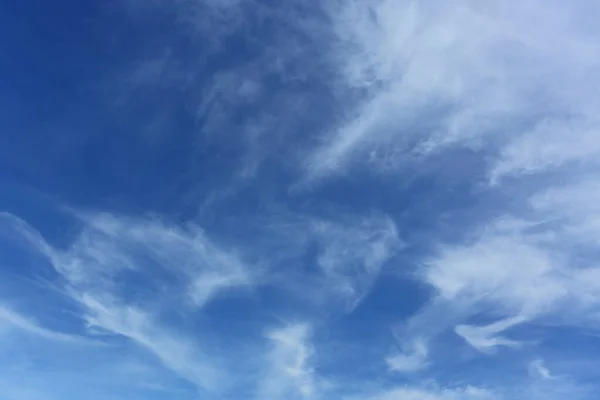 Nube Blanca Sobre Fondo Azul Cielo Tiempo — Foto de Stock