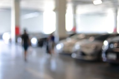 iş binasında otopark, bulanık görüntü