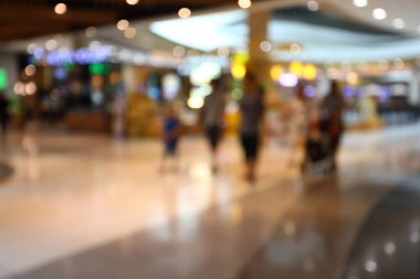 image blur background inside chopping mall department store