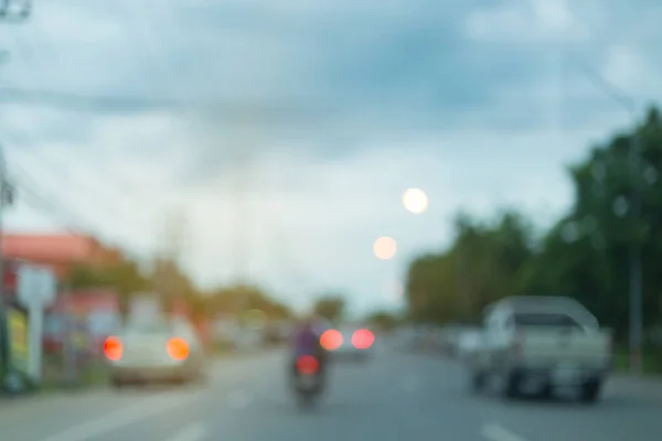 Car Driving Urban Road Trip Travel Image Blur Background — Stock Photo, Image