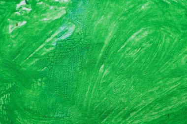 Kağıt zemin üzerinde soyut resim yeşil suluboya boya