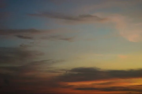 Прекрасный Свет Ярких Сумерках Заката — стоковое фото