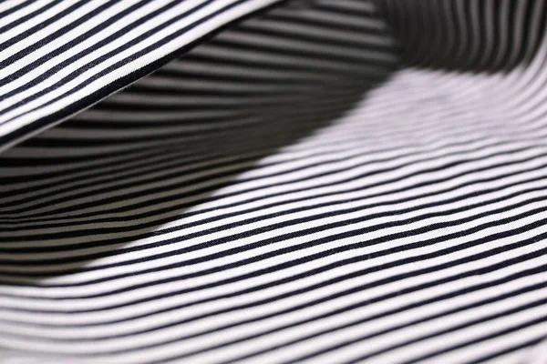 Kumaş Siyah Beyaz Çizgili Modern Moda Kumaş Tarzı — Stok fotoğraf