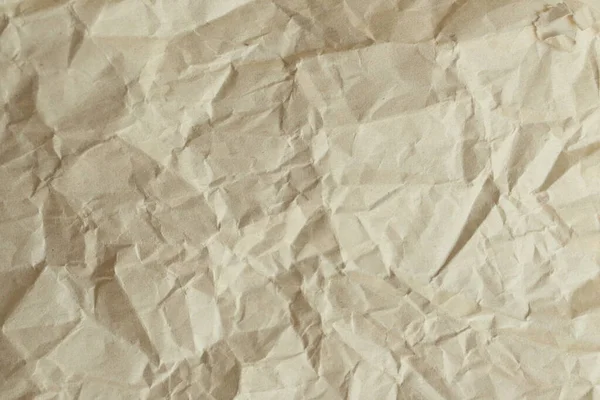 Brązowy Zmięty Papier Tekstura Tło — Zdjęcie stockowe
