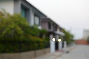 Köy evindeki ev, görüntü bulanık arkaplan