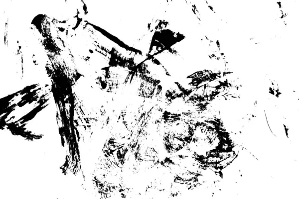 Abstraktní Černá Tahu Štětcem Silueta Akvarelu Kreslení Textury Bílém Pozadí — Stock fotografie
