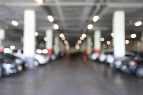 Ondergronds Van Parkeerplaats Business Building Blur Image Achtergrond — Stockfoto