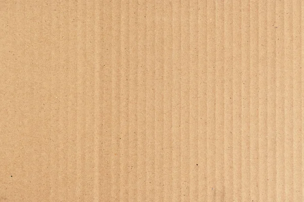 Kertas Kardus Coklat Dengan Latar Belakang Tekstur Bergelombang Karton — Stok Foto