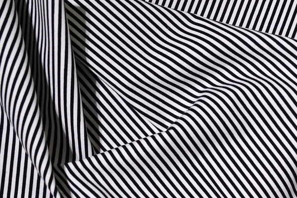 Stof Zwart Wit Streep Lijn Patroon Moderne Stijl Van Mode — Stockfoto