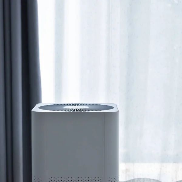 air purifier system cleaning dust pm 2.5 pollution in living room