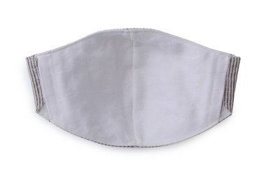 Kumaş maskeli el yapımı kumaş kumaş, kumaş kumaş, yumuşacık kumaş, beyaz arkaplanda izole edilmiş nesne.