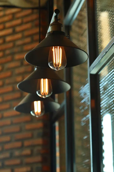 Starožitnou Žárovku Kavárně — Stock fotografie