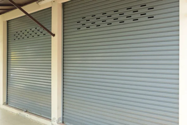 Steel Roller Shutter Door Closed Security — Stok Foto