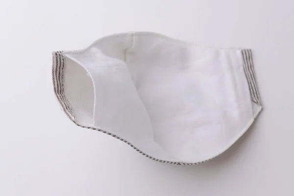 Tissu Masque Design Fait Main Partir Tissu Coton Intérieur Matériau — Photo