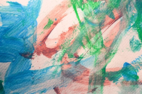 Abstrakcyjny Zielony Niebieski Akwarela Malarstwo Papierze Sztuka Tekstury Tło — Zdjęcie stockowe