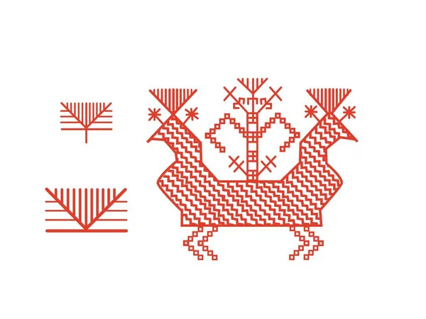 Фінська Орнамент елементів дизайну — стоковий вектор