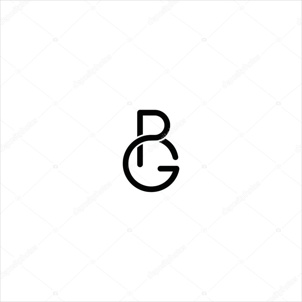 R and G logo icon vector
