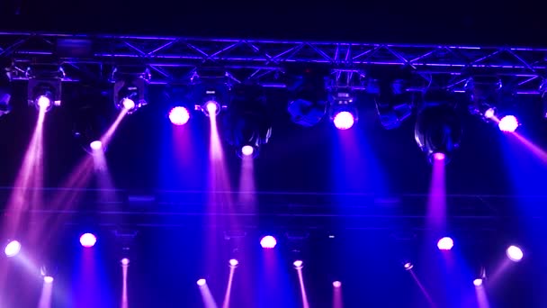 Stage Lighting Effects Rays — Stock Video