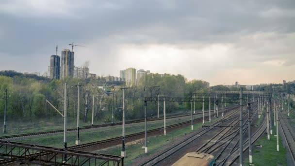铁路建设与城市 — 图库视频影像