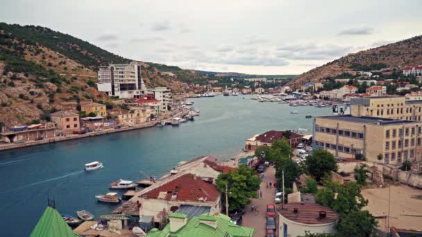 Balaklava Bay Sevastopol Crimea — Stockvideo
