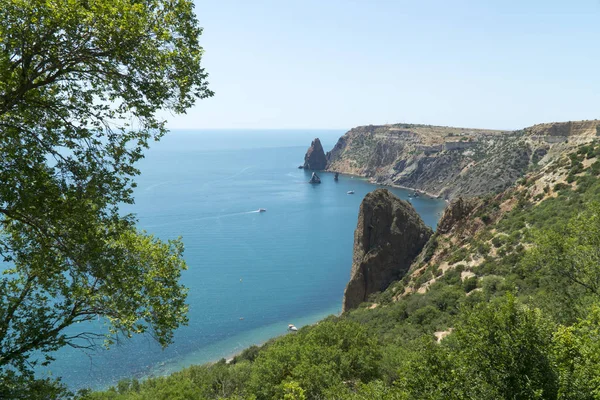 Fiolent Capo Sebastopoli Coastline Bay Crimea — Foto Stock