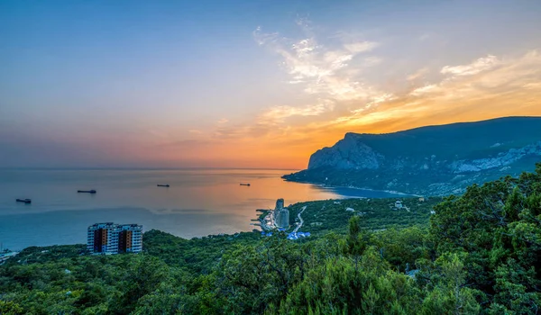 Laspi Bay kustlijn Crimea — Stockfoto