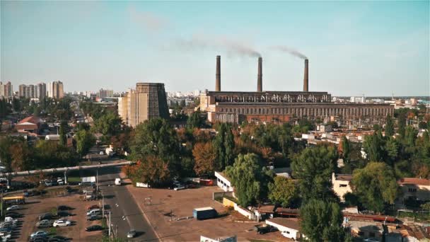 Thermalkraftwerk in Kiew — Stockvideo