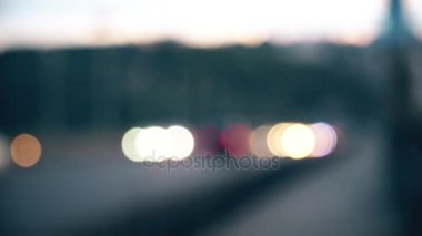 Otomobil akşam odak karayolu