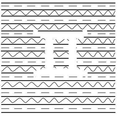 Vektör illüstrasyonu Zodiac imzası gemini, tasarım için renk çizgisi sanatı