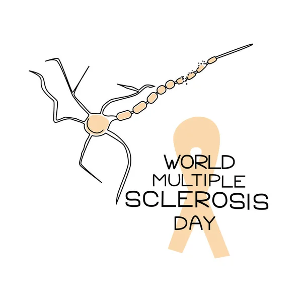 Всемирный День Рассеянного Склероза Векторная Иллюстрация — стоковый вектор