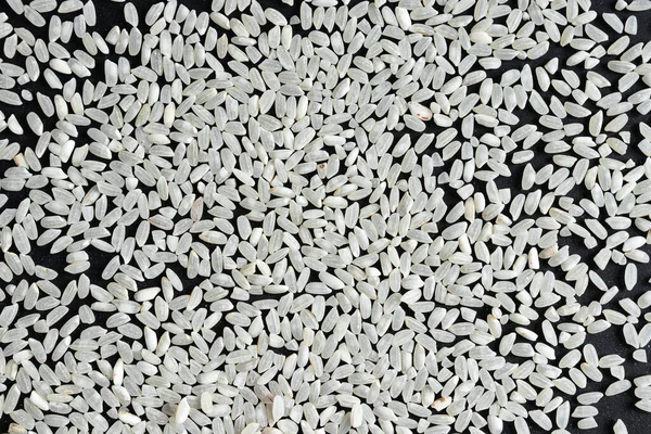 Beaucoup Riz Blanc Grains Longs Pour Pilaf Porridge Sur Papier — Photo