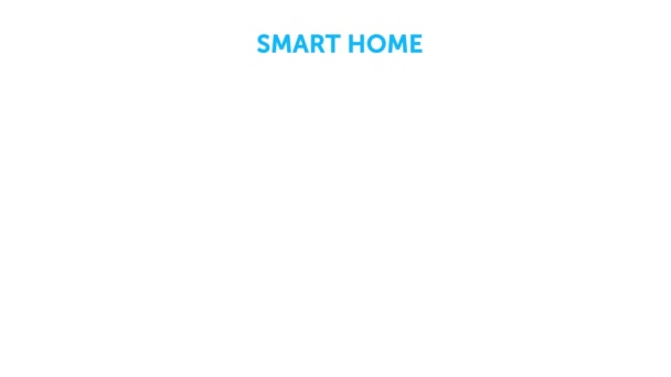 Smart Home Konzept Animation Fernbedienung Mit Den Verschiedenen Optionen Die — Stockvideo