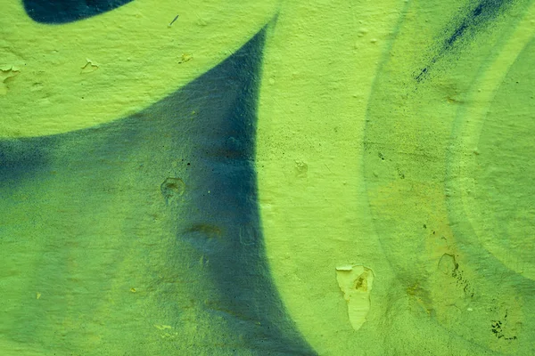 Vernice Verde Astratta Gradiente Una Parete Colorata Primo Piano Una — Foto Stock